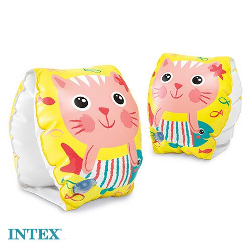 بازوبند شنا بادی کودک طرح گربه intex 56665